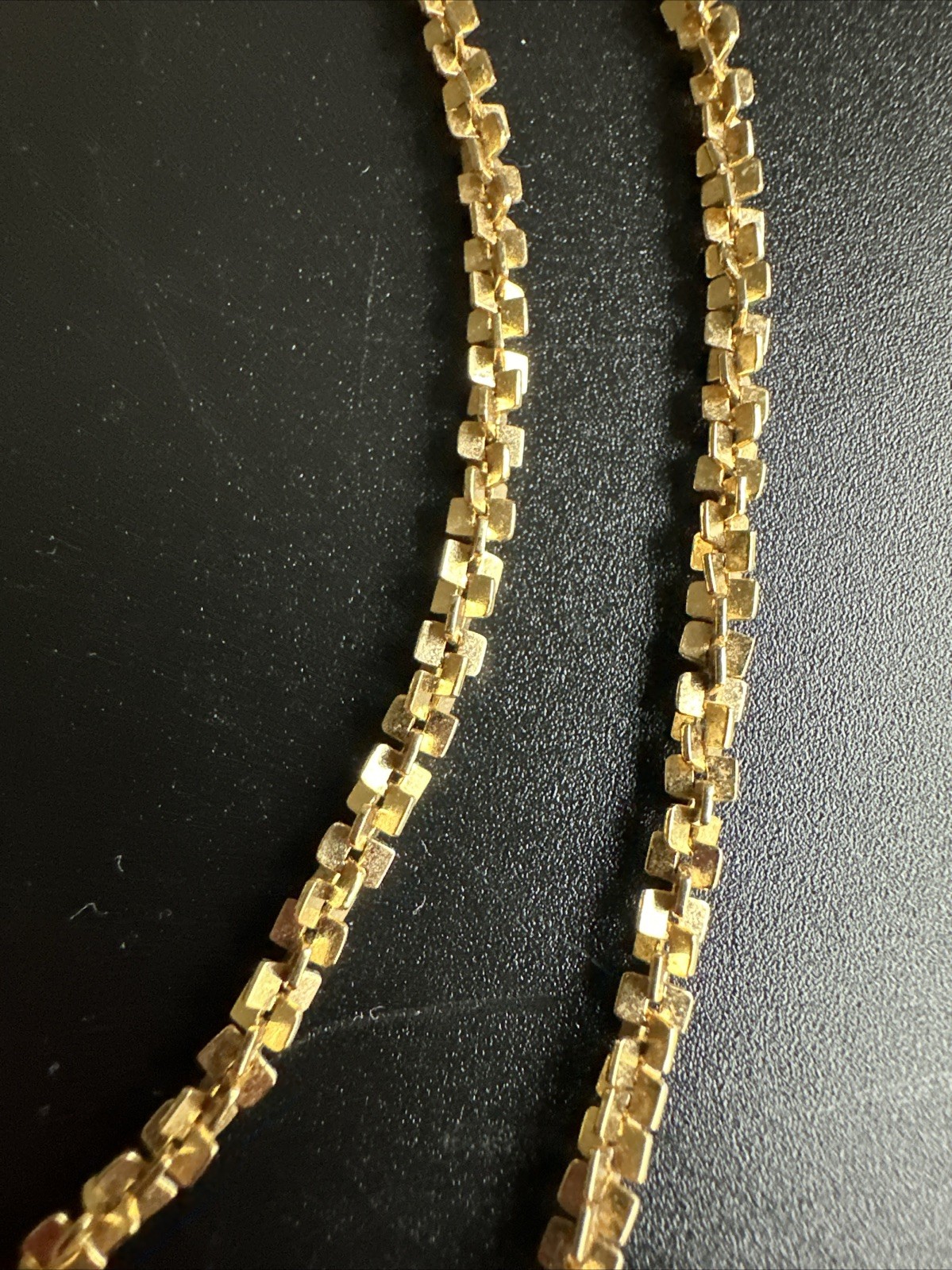 Crown PD Gold Plated Chain Necklace 30in 3.5mm