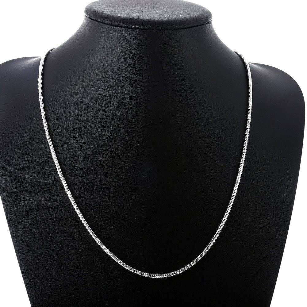 Goldenchen 925 Sterling Silver Snake Chain Necklace 20 Inches for Men Women