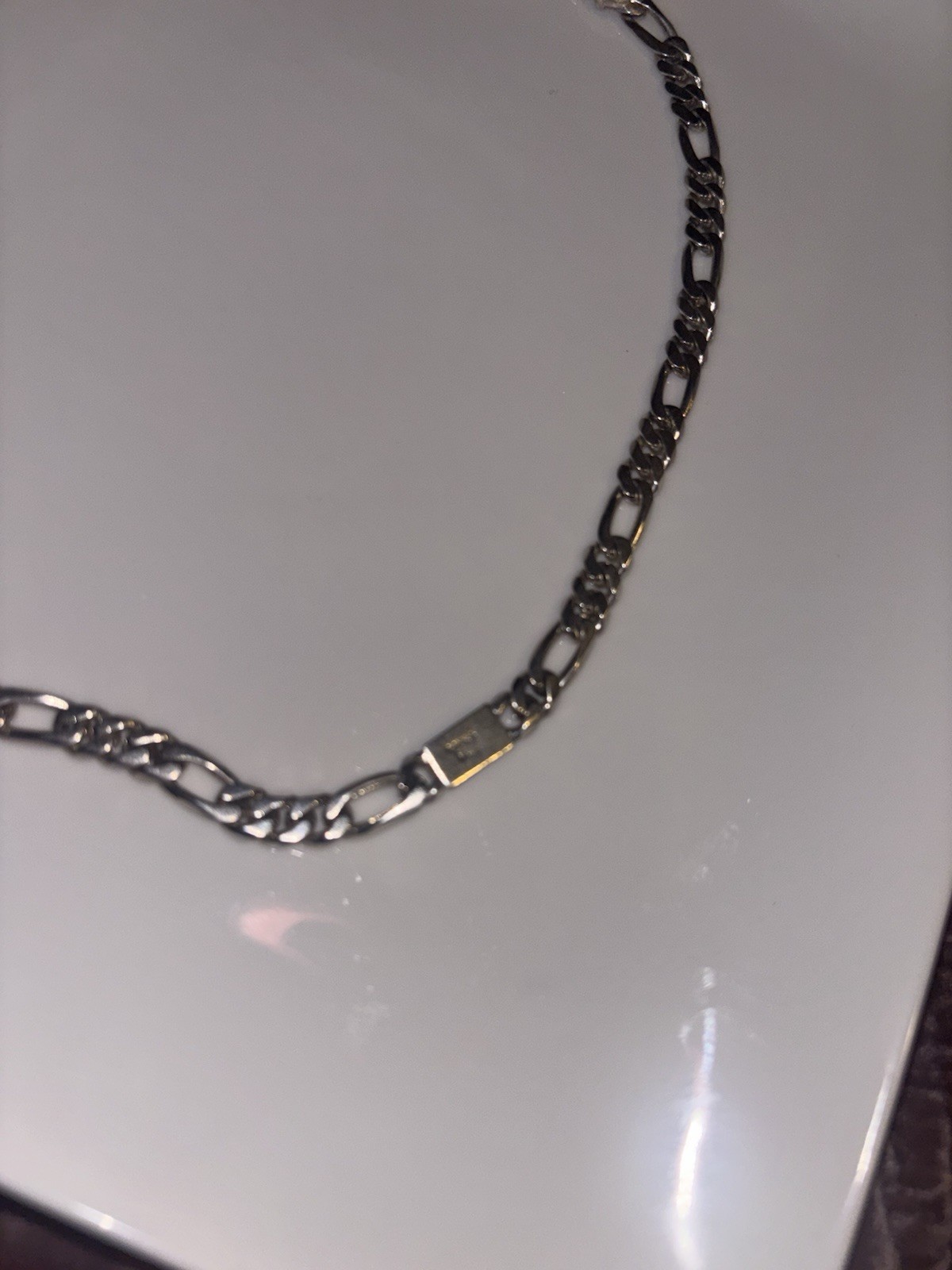 925 Silver Figaro Link Chain Necklace