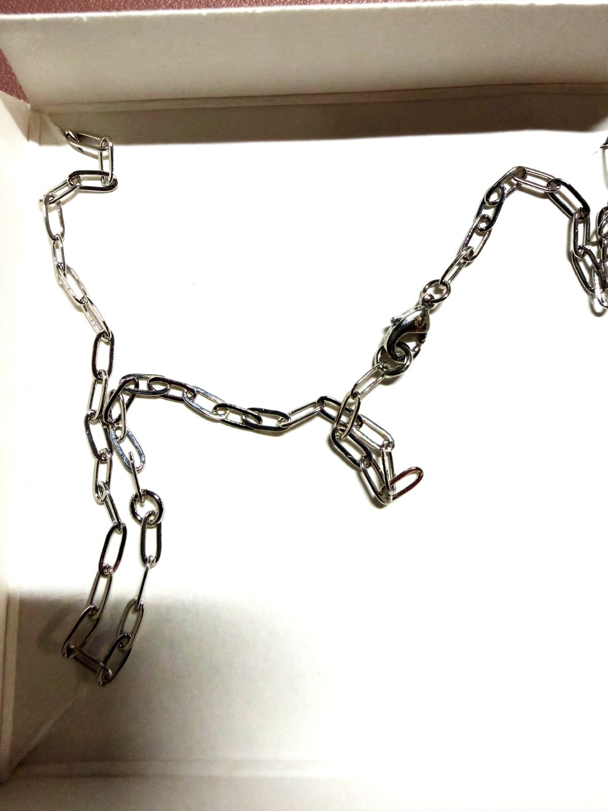 Jennifer Miller 14k white gold plated Clover Charm Necklace New VALENTINEs DAY!
