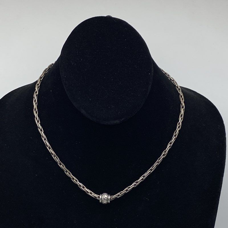Sterling Silver 925 Venetian Box Link Chain Necklace Cable Toggle Clasp 17″ 27g