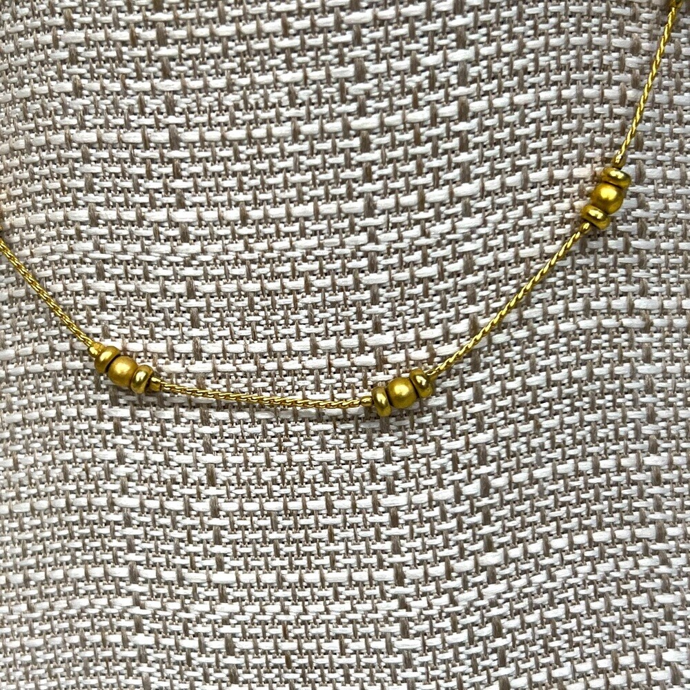 Napier Gold Chain Bead and Tube Fashion Necklace Choker