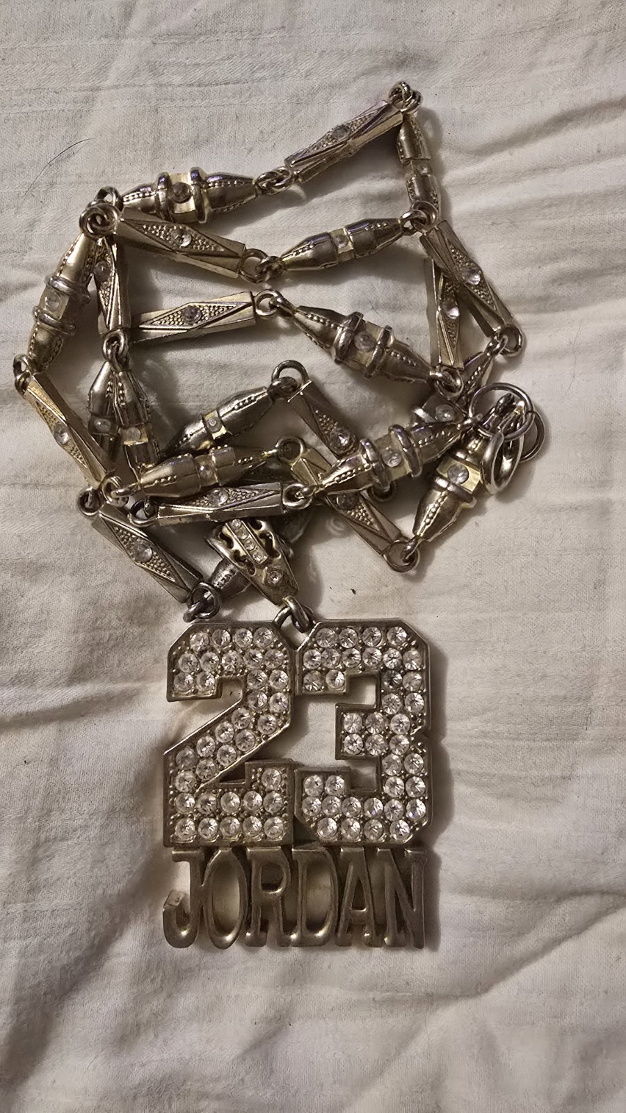 Men’s Heavy 9.2 oz Iced Out 23 Jordan Pendant Necklace 36″ Unique Chain