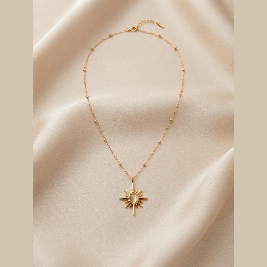 Anti Tarnish Necklace, 18K Gold Plated, Stainless Steel Jewellery, Gift for Her