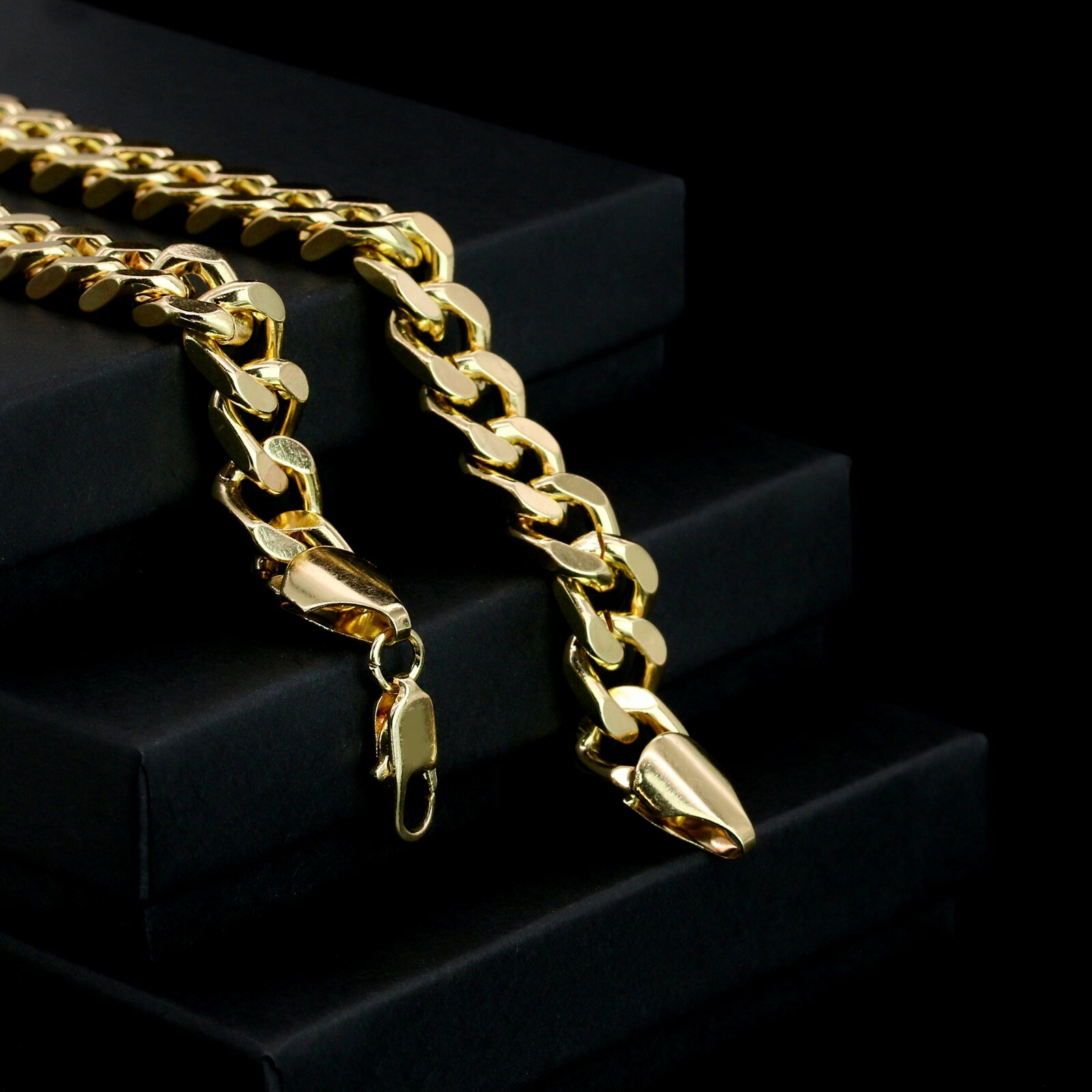Hip Hop 14k Gold Plated Huge Last Supper Pendant Cubic Zirconia 24″ Cuban Chain