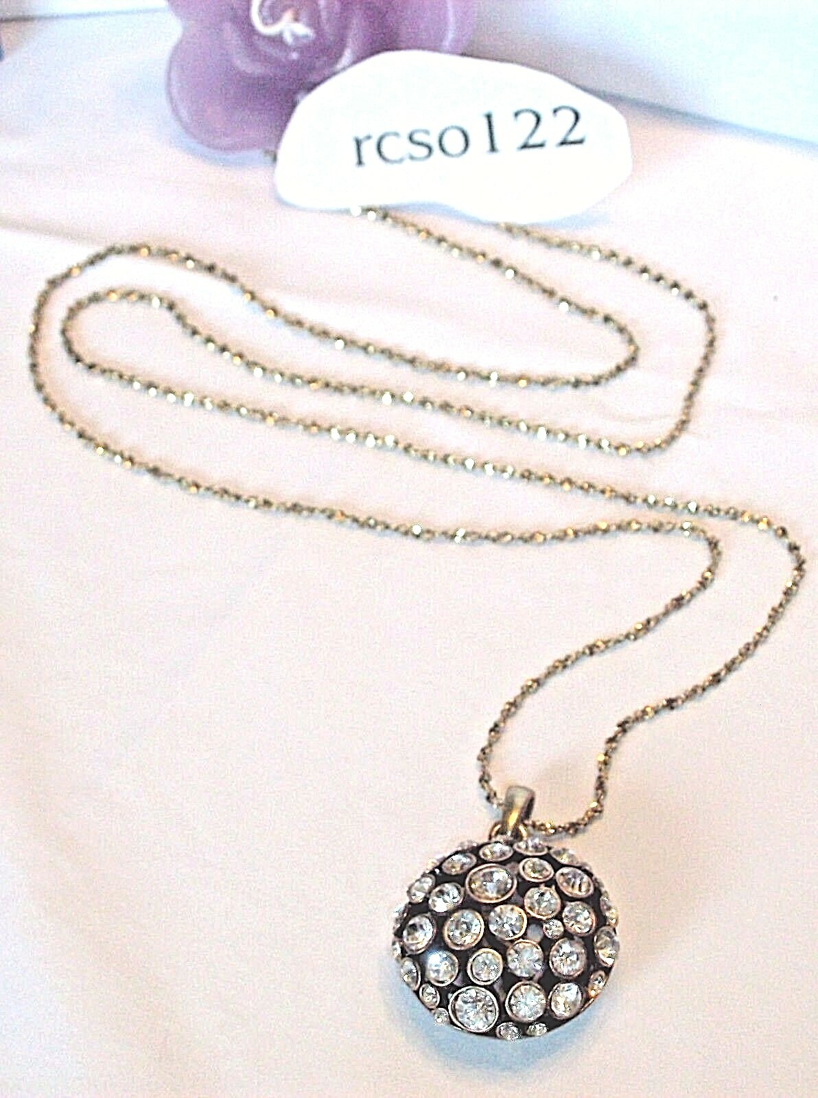 Stunning Lia Sophia Kiam Family SOPHIA Necklace, Sparkling Cut Crystals, NWT