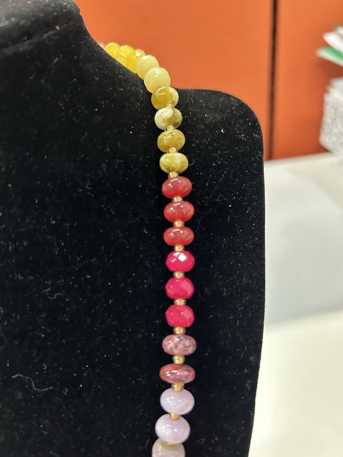 Serefina Multicolor semi precious Beaded Necklace from Anthropologie