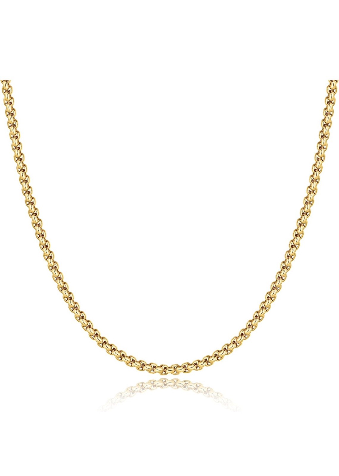 925 Sterling Silver Clasp 2/2.5mm Square Rolo Chain Diamond Cut Round Box Chain