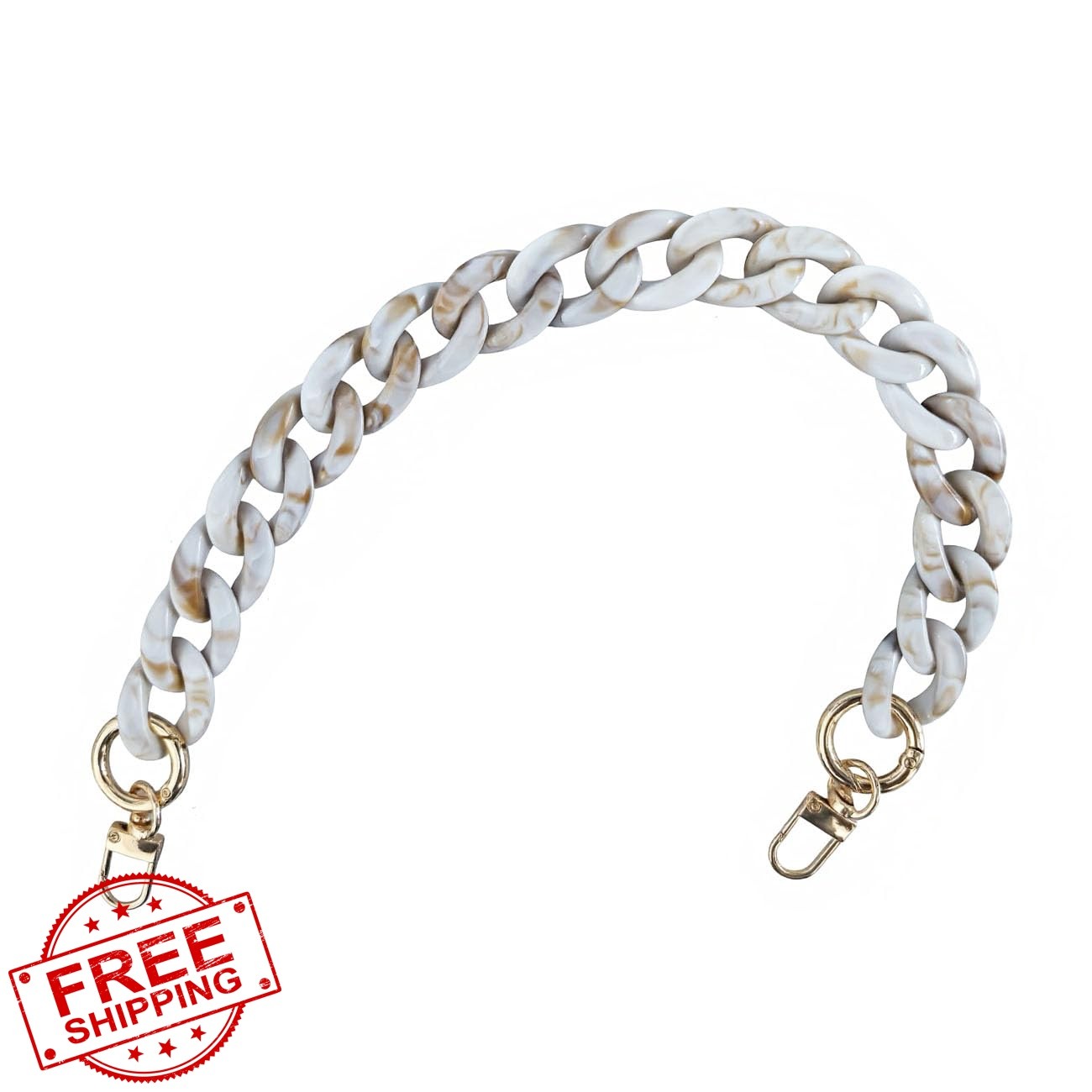 LAM GALLERY Resin Chain Cream 40cm