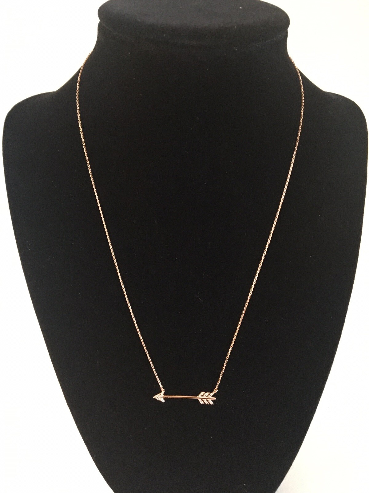 Jordan Sparks Signature Collection On Point Arrow Necklace Gold Plate over 92.5
