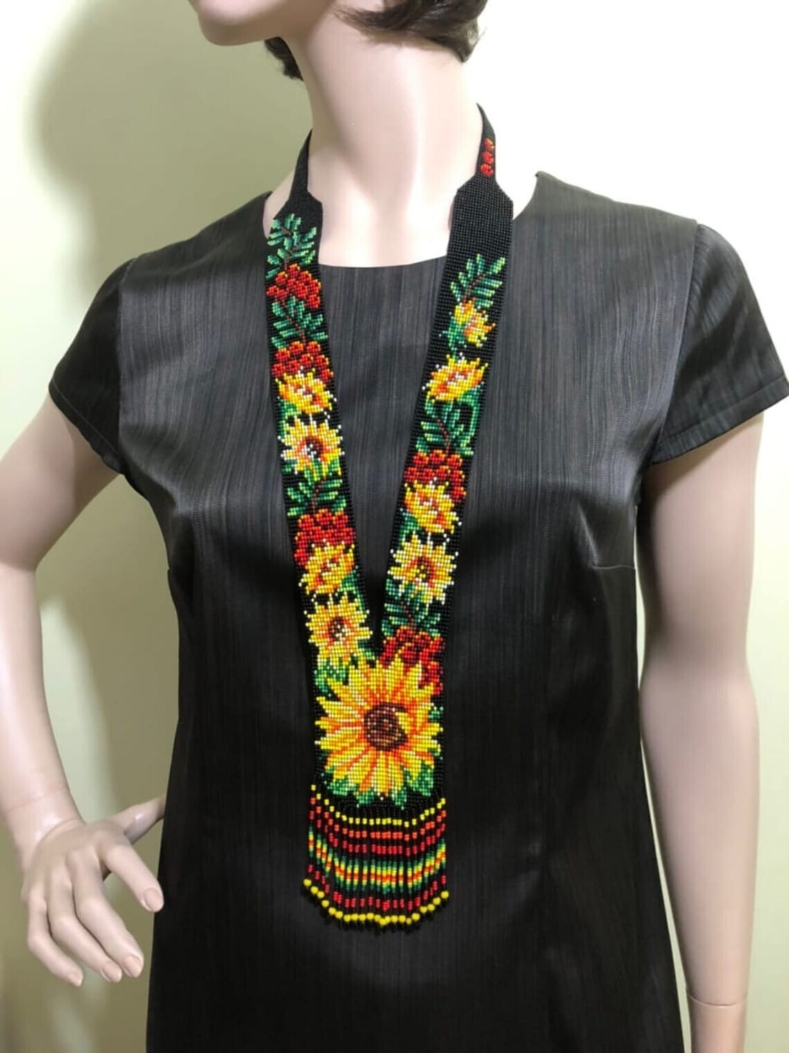New Handmade Seed Bead Boho American Style Beaded Multi Strand necklace Earrings