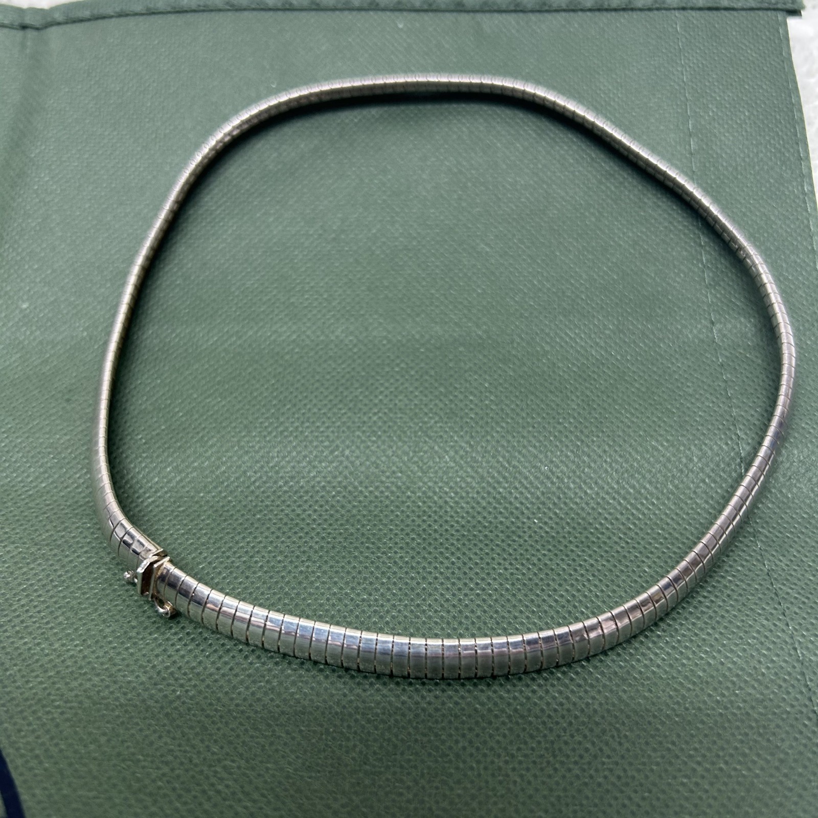 Sunstone Imports Sterling Silver Omega Necklace 3.5mm