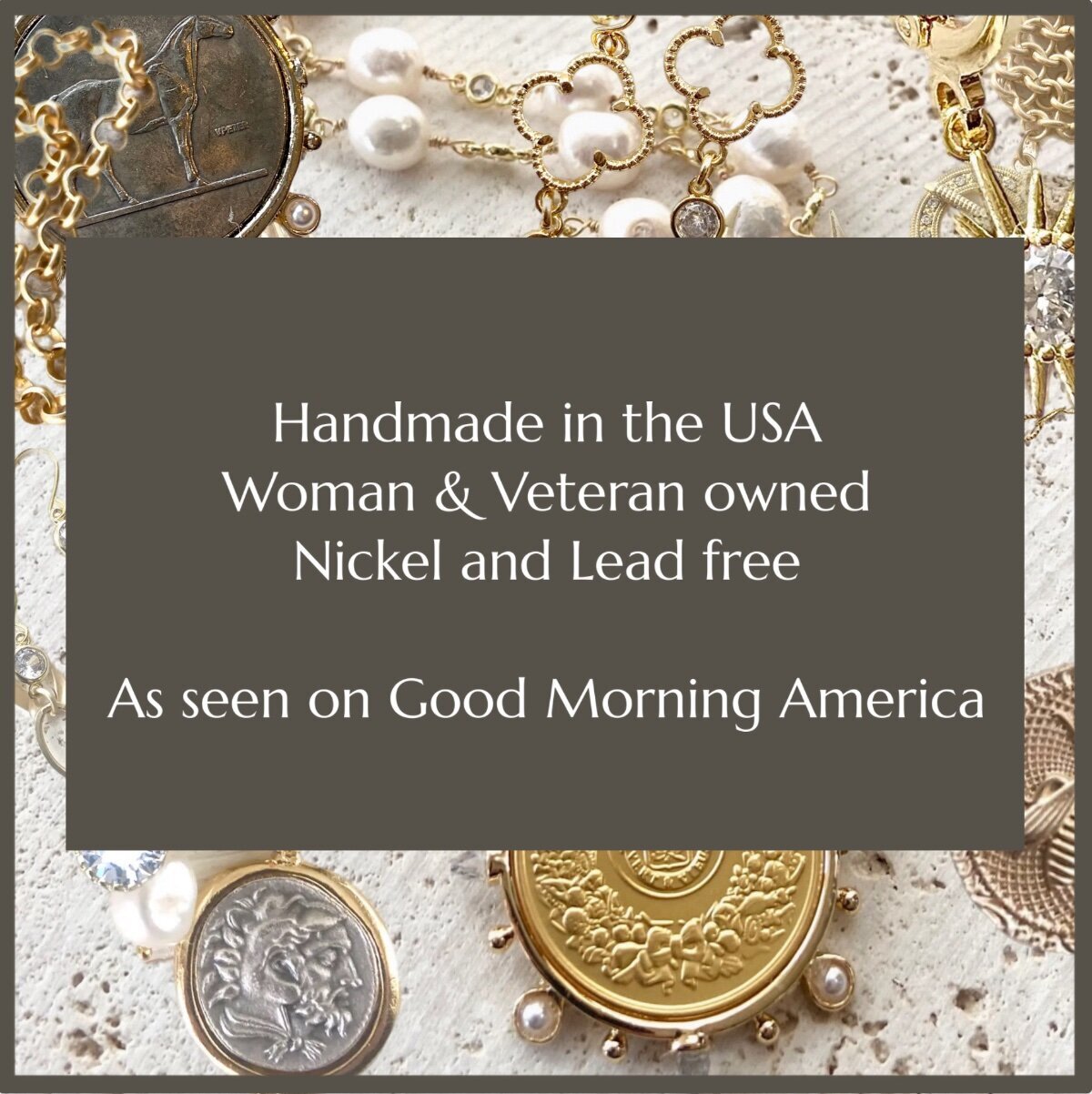 VB & Co Coin Jewelry French Coin Necklace Handmade GP