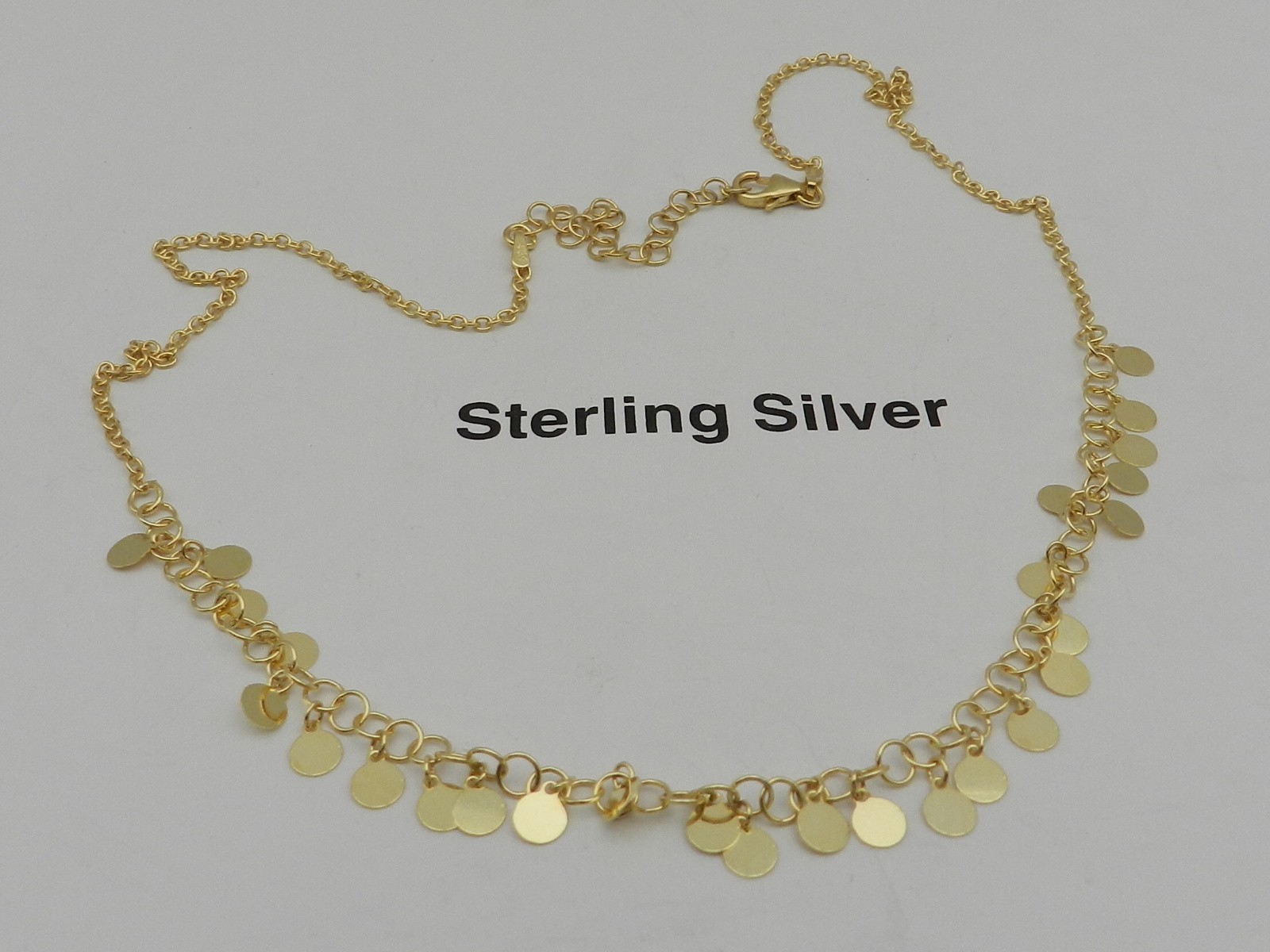 Giani Bernini Dangle Disc Statement Necklace, 16″ + 2″ Extender