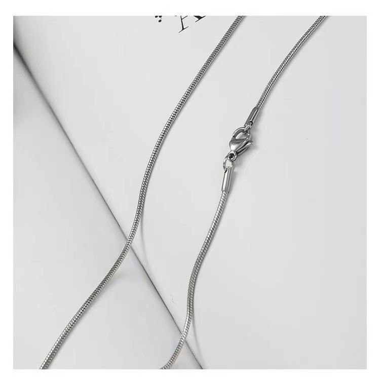 925 Sterling Silver Tarnish-Free Italian Snake Chain Necklace 1MM Jewelry 16-24″