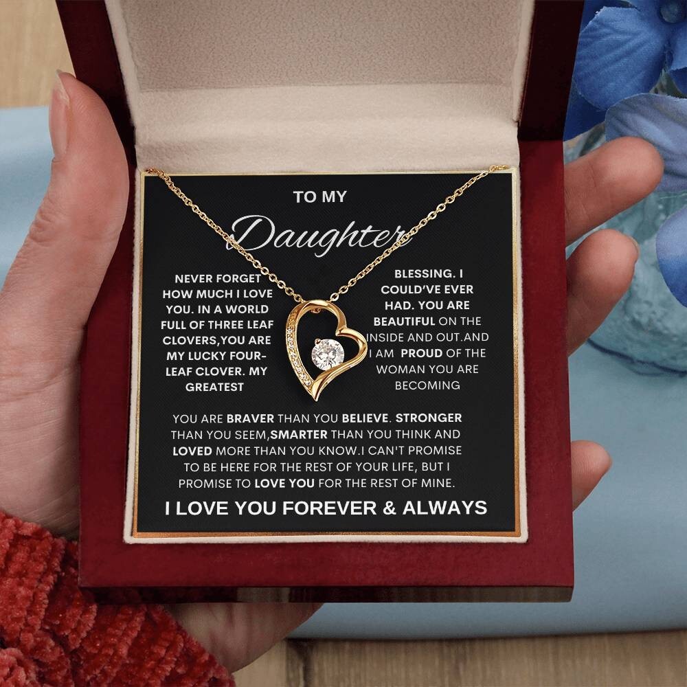 Beautiful Daughter Necklace Gift. Heartfelt specialp cJewelry daughter present