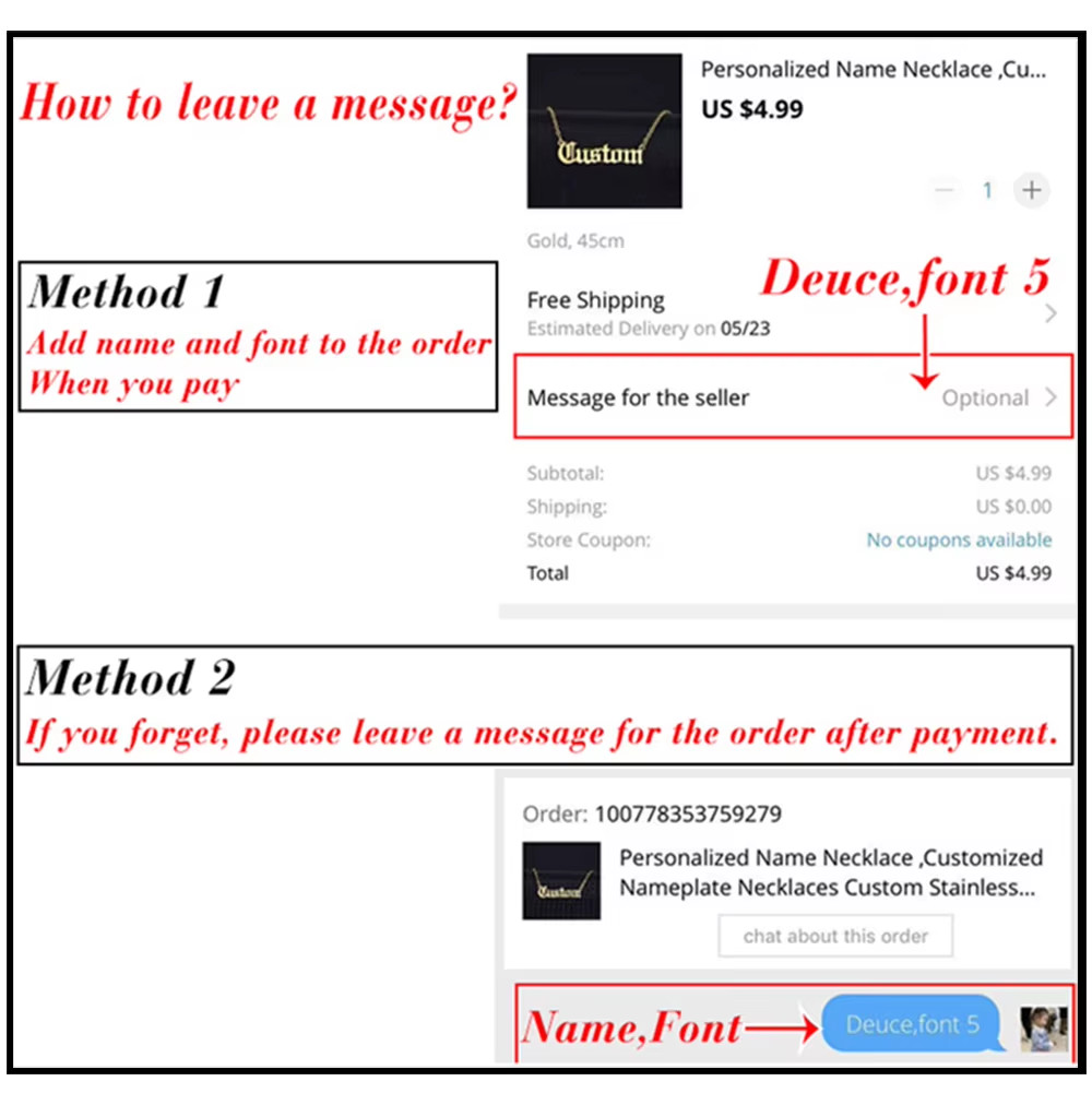 DHQH Original New Custom Name Set Jewelry Stainless Steel Love Crown Name Pendan