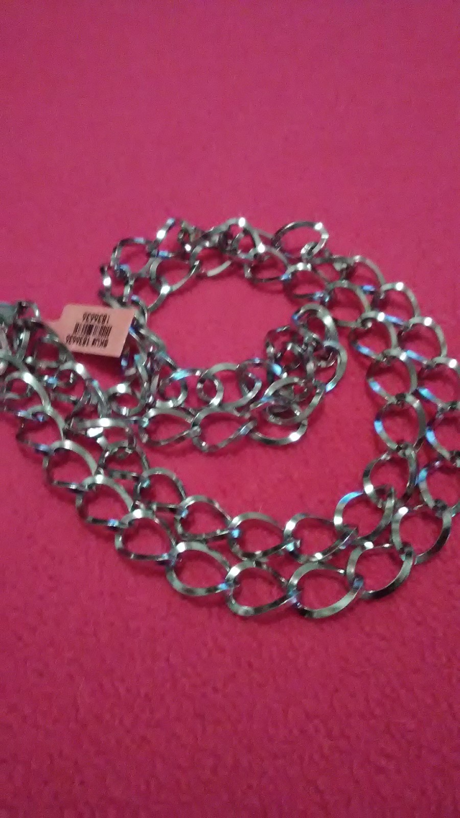 Stainless Steel Curb Chain Necklace (30 in) 20 grams