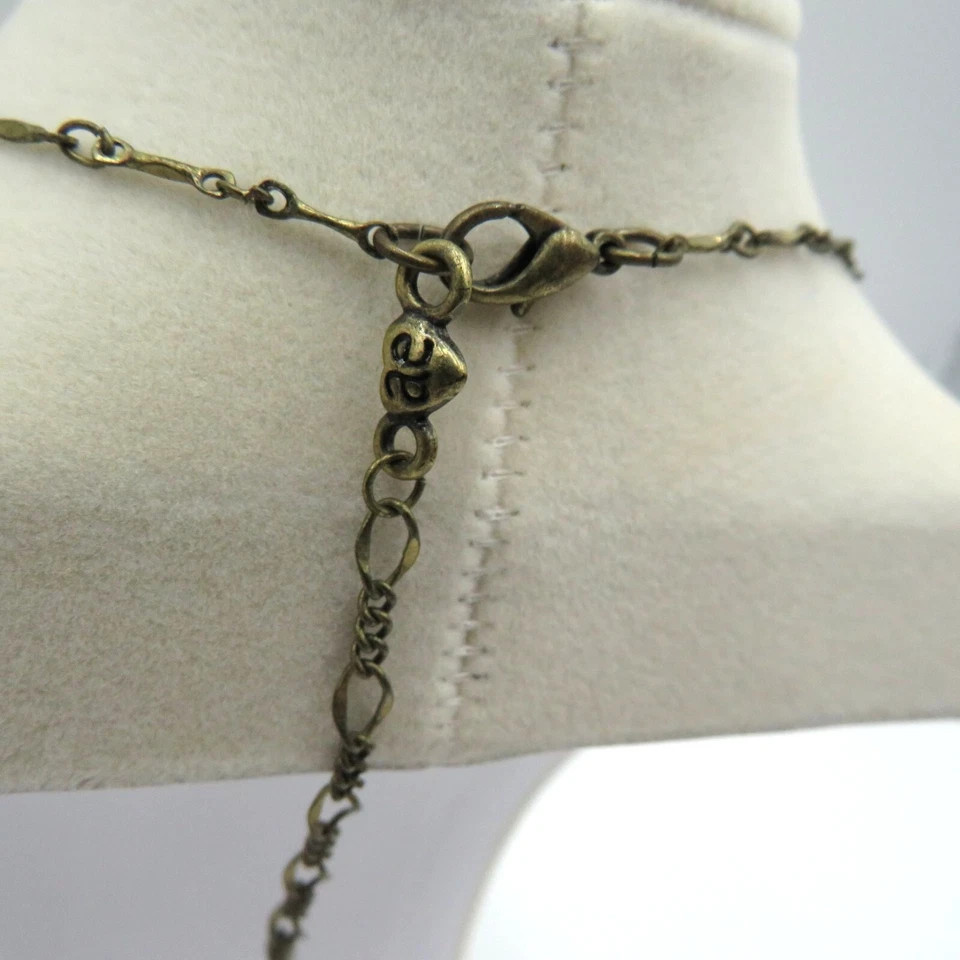 American Eagle Outfitters AE Disc Charm Dainty Layering 14″ Necklace Gold Tone